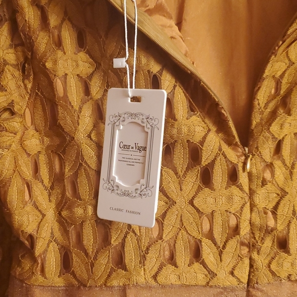 NEW Coeur de Vague Fit Flare Dress - Picture 3 of 5